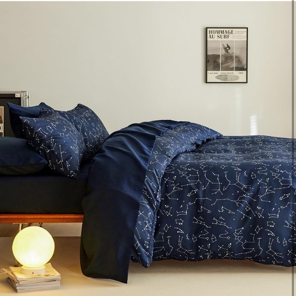 Wake In Cloud - Constellation Duvet Cover Set, Space Witchy Star Celestial - Picture 2 of 3